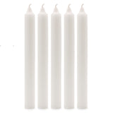 Velas a Granel de Color Sólido - Blanco Rústico - Paquete de 10