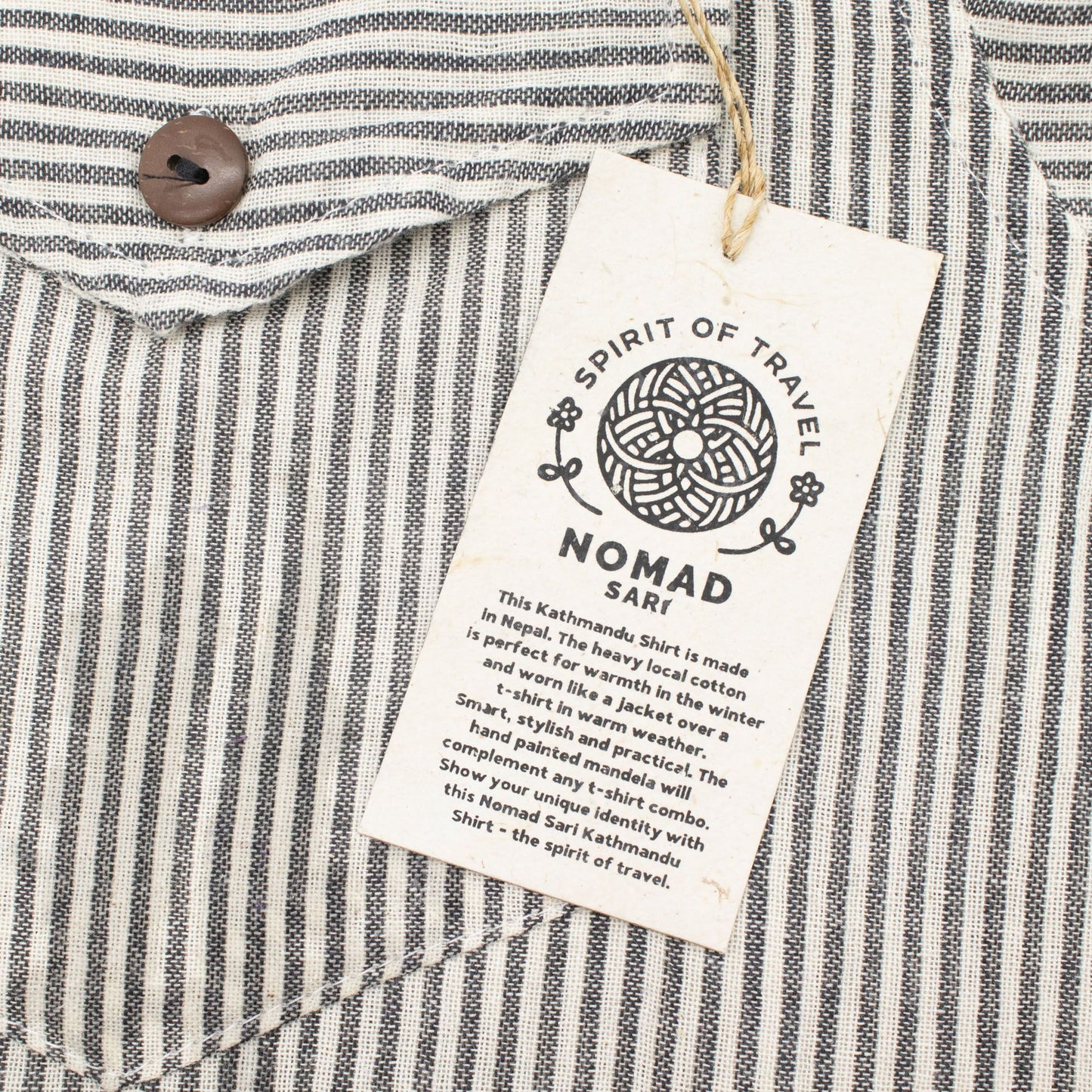 Nomad Sari Camisa de Abuelo - Gris Piedra - Grande
