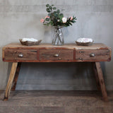 Mesa consola - Madera reciclada - 150x50x80cm