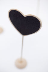 Mini pizarra Corazón en pie