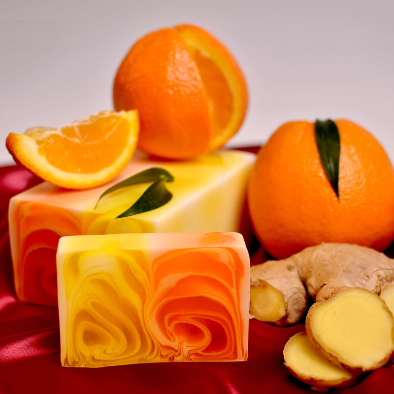 Barra de Jabón Hecho a Mano  1.2kg - Naranja y Jengibre