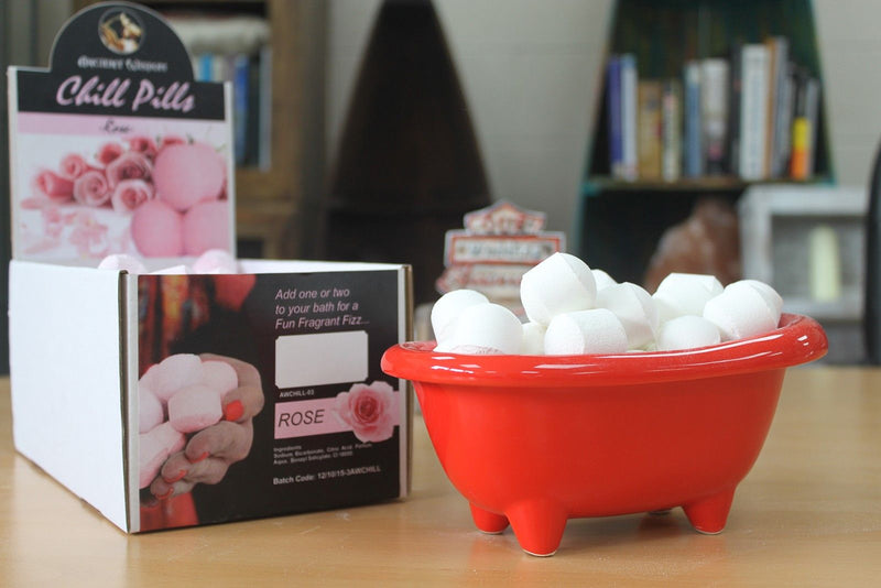 Mini Baños Cerámica - Rojo