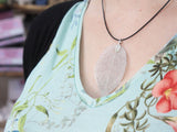Conjunto de collar y aretes - Hoja de valor - Oro