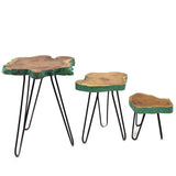Juego de 3 maceteros de madera Gamell - Greenwash
