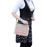 Bolso con flecos - Bordado De Patrón De Verano