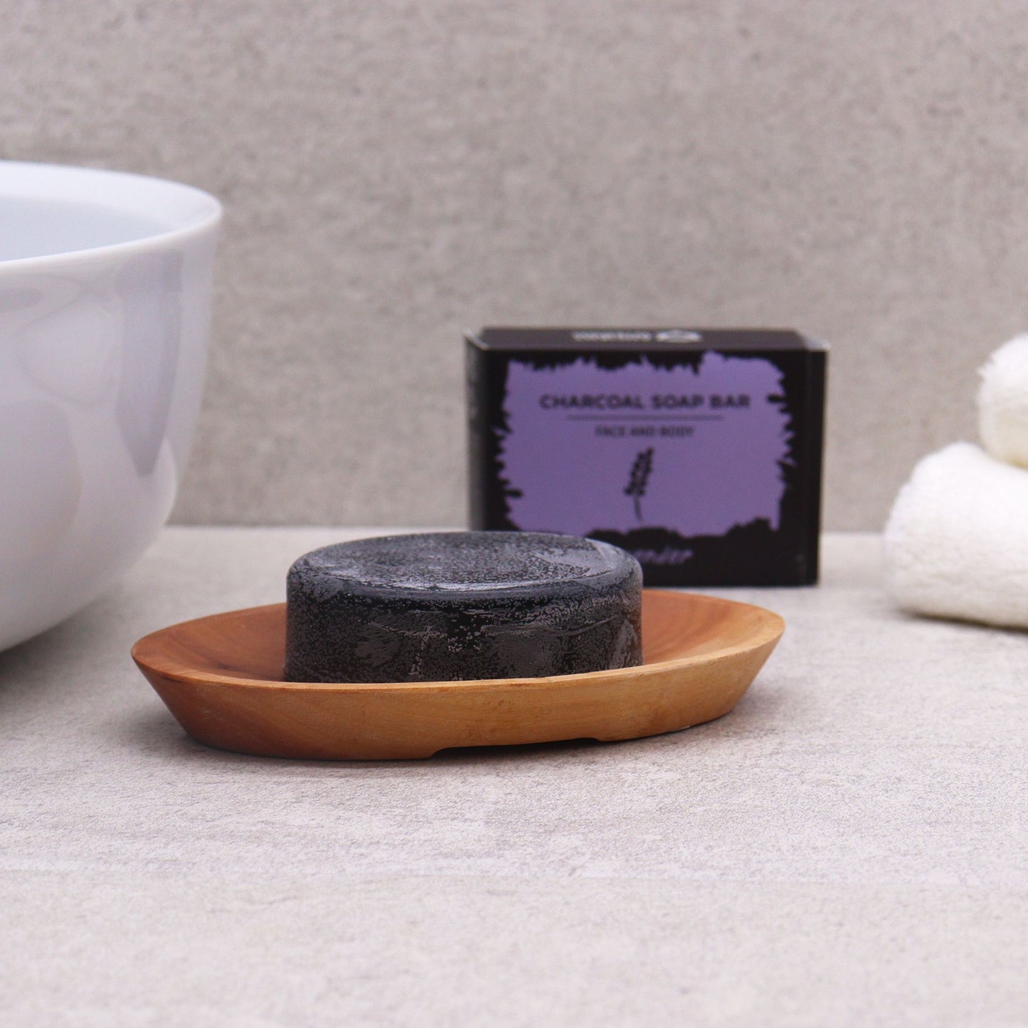 Jabonera clásica de caoba - Ovalada