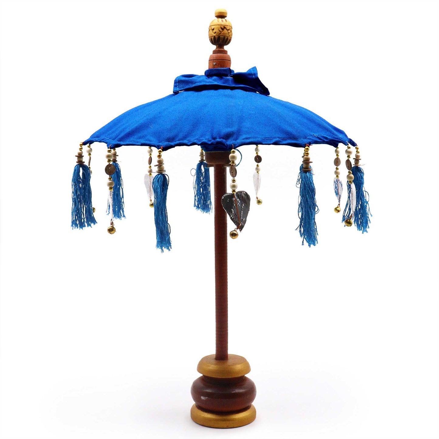 Bali Decoración Hogar Sombrilla - Algodón - Azul- 40cm