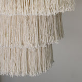 Candelabro suave de macramé - Natural