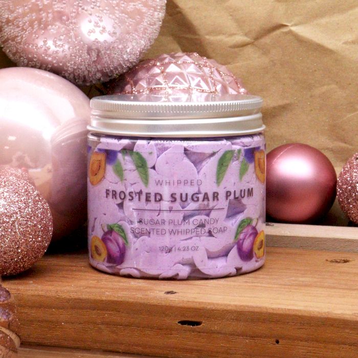 Jabón de crema batida de ciruela y azúcar glaseado 120 g