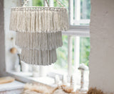 Candelabro suave de macramé - Natural