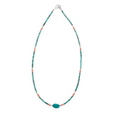 Collar nepalí de gemas extrafinas - Turquesa y piedra