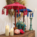 Sombrilla Bali Home Decor - Algodón - Turquesa - 40cm
