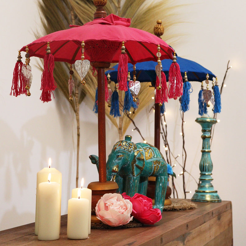 Sombrilla Bali Home Decor - Algodón - Turquesa - 40cm