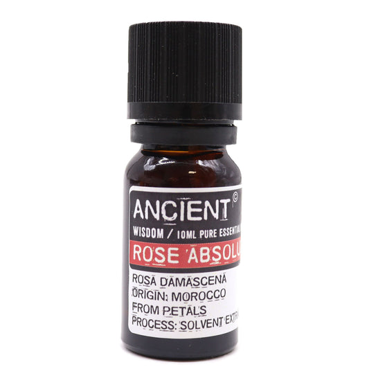 Aceite esencial de rosa absoluta, color ámbar, 10 ml, origen Marruecos, extracto de pétalos, estilo natural.