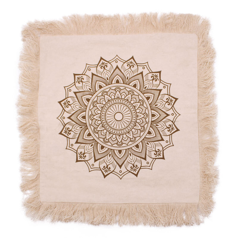Cojín Lotus Mandala - 45x45cm - bronce