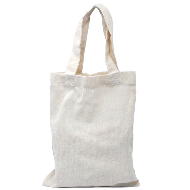Bolso pequeño de algodón natural 25x20cm