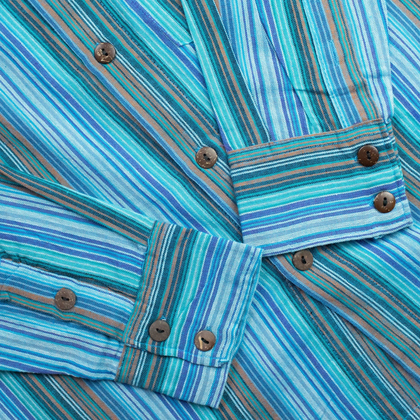 Nomad Sari Camisa de abuelo - Turquesa - Grande