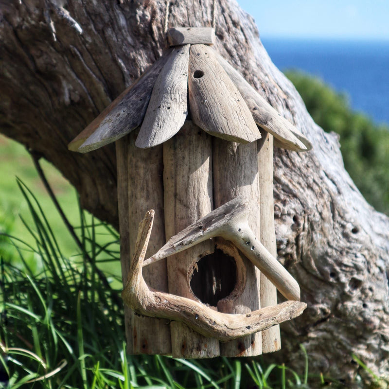 Comedero para pájaros de madera flotante - Pequeño