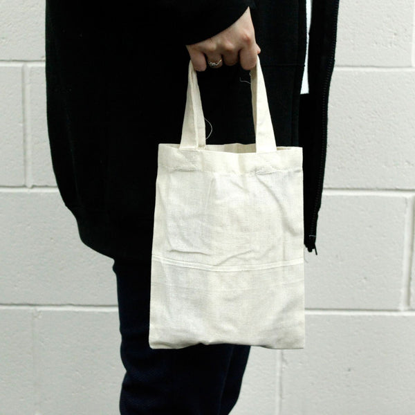Bolso pequeño de algodón natural 25x20cm
