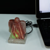 Lámpara de sal del Himalaya con forma de ángel USB (Multi)