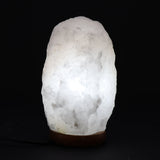 Lámpara de Sal del Himalaya de Cristal de Roca - & Base apx 3-5kg