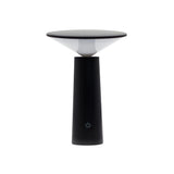 Lámpara táctil - Champiñón negro ajustable - luz con patrón USB (C) - Recargable (2000 vatios)