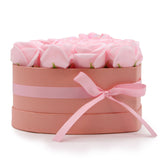 Caja de Regalo - Flor de Jabón  13 Rosas Rosas - corazon