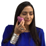 Esponja konjac corazón lavanda