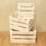 Caja de frutas set de 3 - Blanco