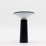 Lámpara táctil - Champiñón negro ajustable - luz con patrón USB (C) - Recargable (2000 vatios)