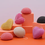 Esponja konjac corazón melocotón