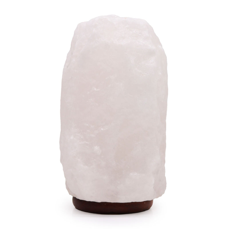 Lámpara de Sal del Himalaya de Cristal de Roca - & Base apx 8-10kg