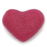 Esponja konjac corazón rosa