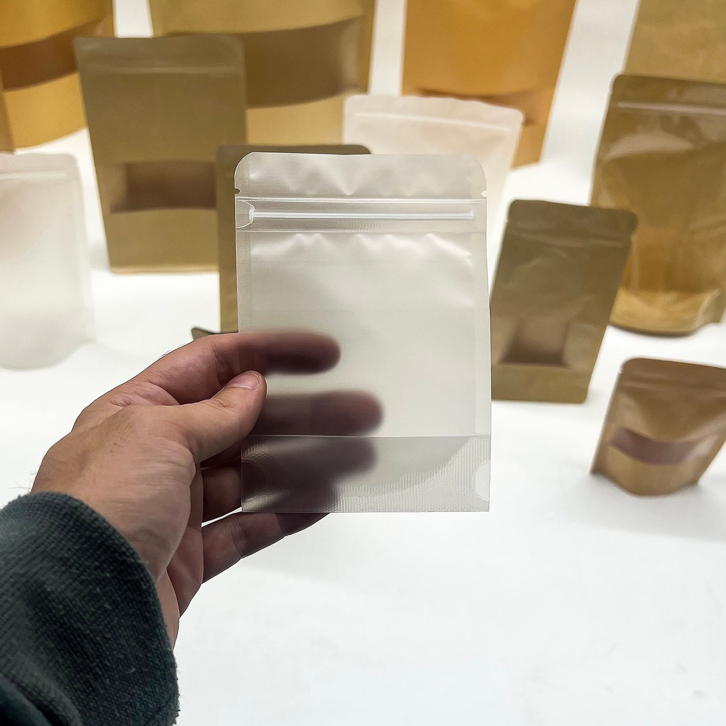 10 x Bolsa pequeña totalmente opaca - 9x13cm