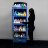 Bath Bomb 5 Shelf Display - Barniz Azul