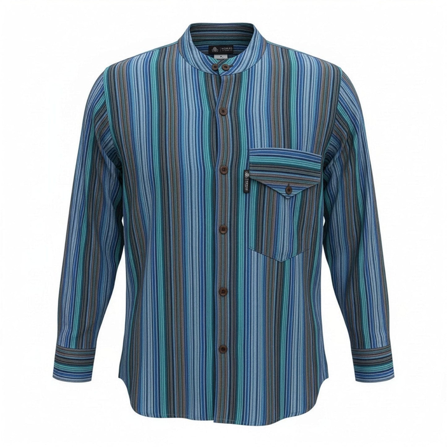 Nomad Sari Grandad Camisa - Turquesa - XL