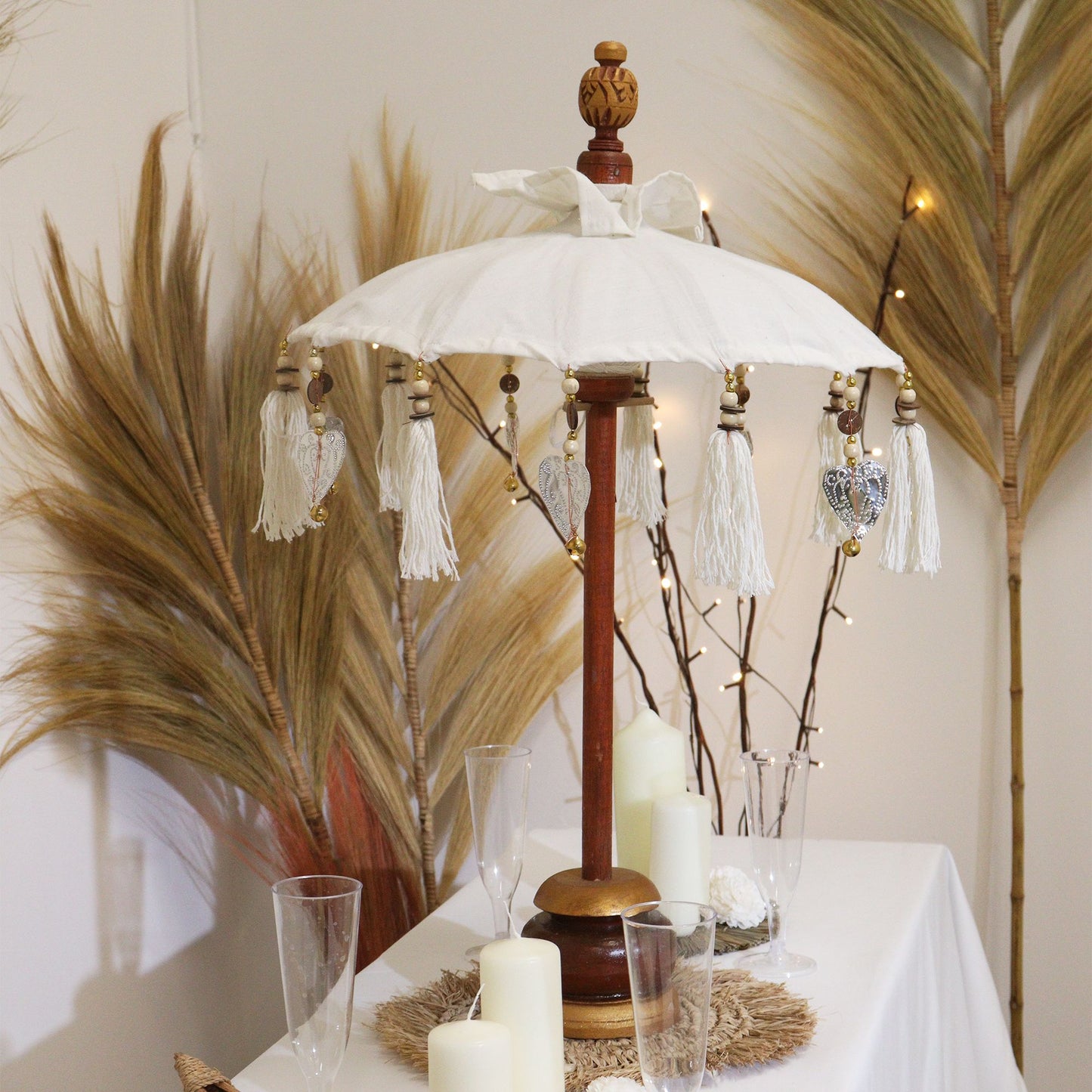 Sombrilla Bali Home Decor - Lona - Natural - 40cm