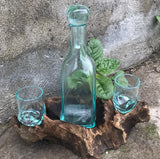 Vidrio Fundido Sobre Madera - Set Whisky