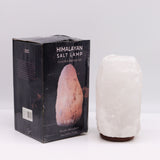 Lámpara de Sal del Himalaya de Cristal de Roca - & Base apx 8-10kg