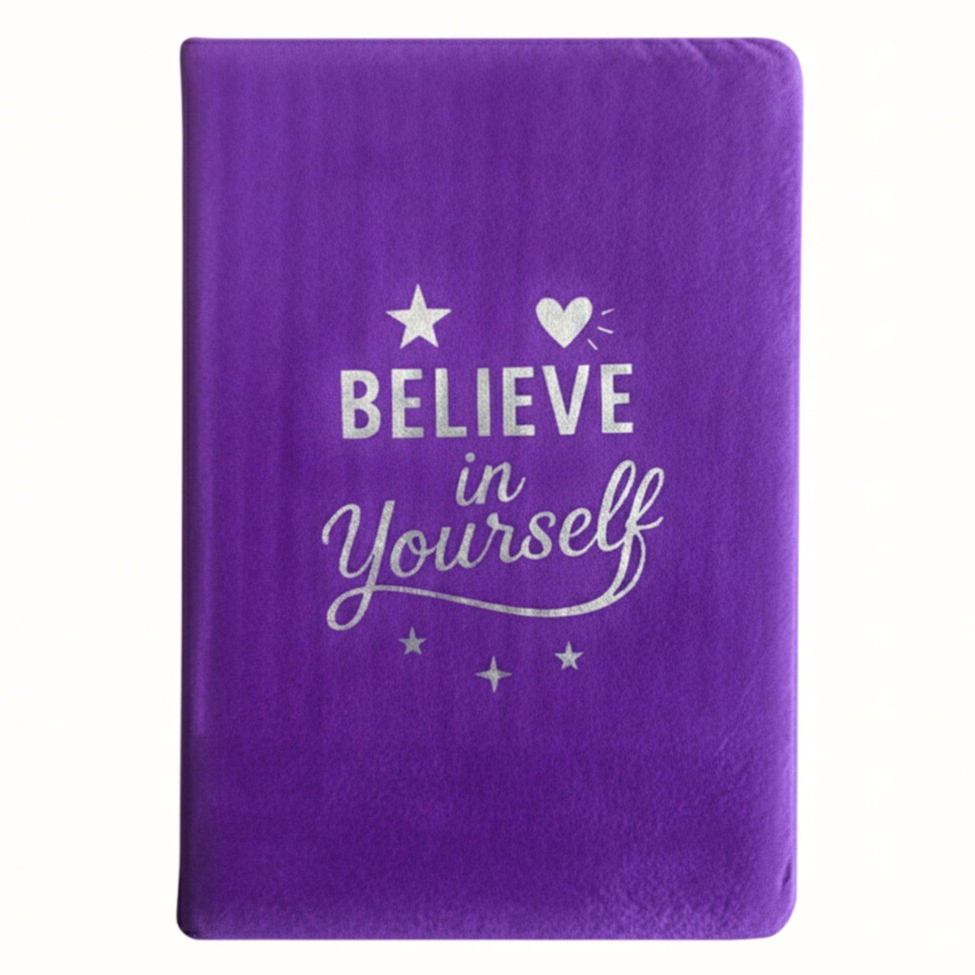 Cuaderno Terciopelo Lavanda 80 Páginas - Believe in Yourself