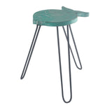 Mesa de madera Albasia - Turquesa