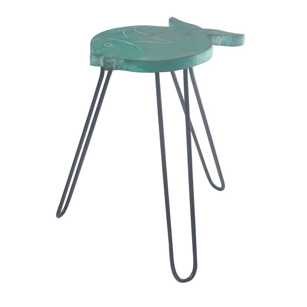 Mesa de madera Albasia - Turquesa