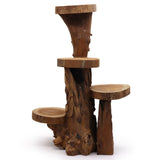 Teca natural 4 estanteria 75cm altura