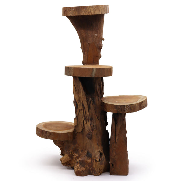 Teca natural 4 estanteria 75cm altura