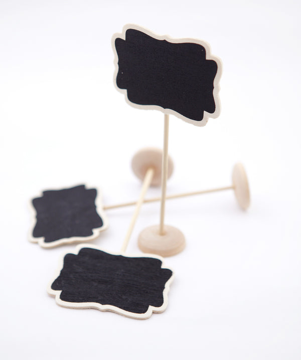 Mini pizarra en forma de soporte