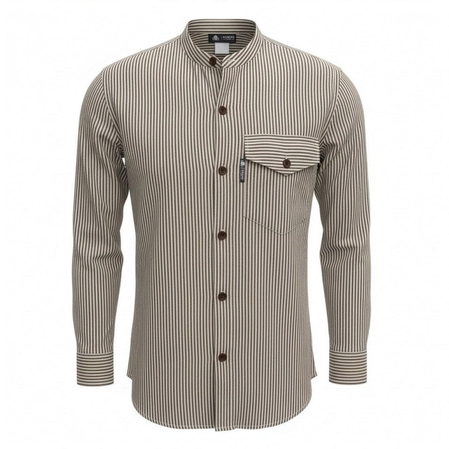 Nomad Sari Camisa Grandad - Gris Piedra - XL