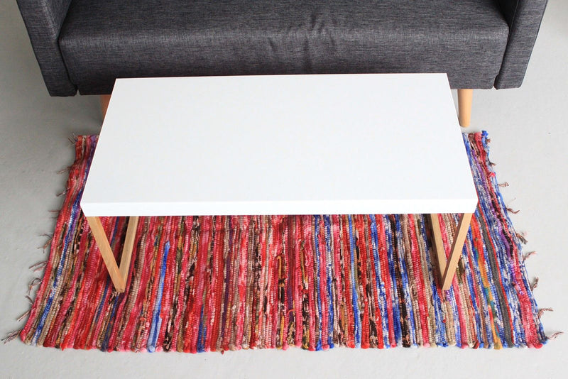 Alfombra de trapo medio - 128x75cm