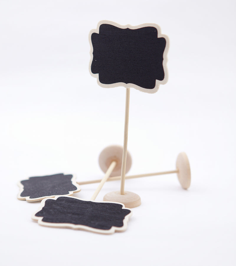 Mini pizarra en forma de soporte