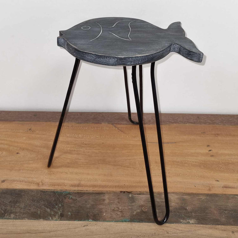 Mesa de Madera de Albasia - Grisáceo