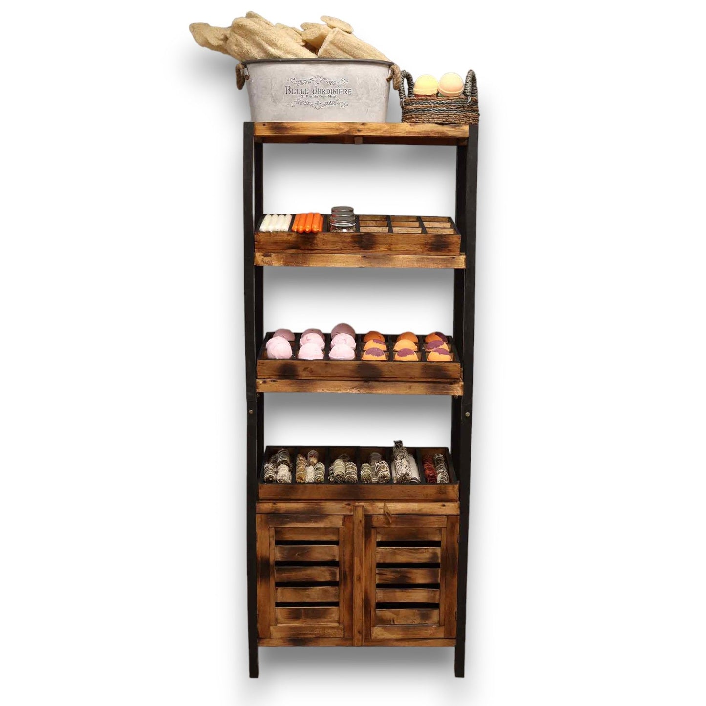 Armario y soporte estándar de cuatro estantes